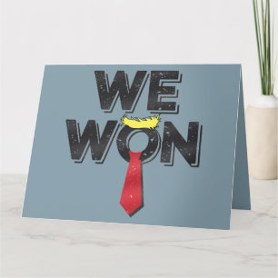 Cartão Ganhamos Donald Trump 2024