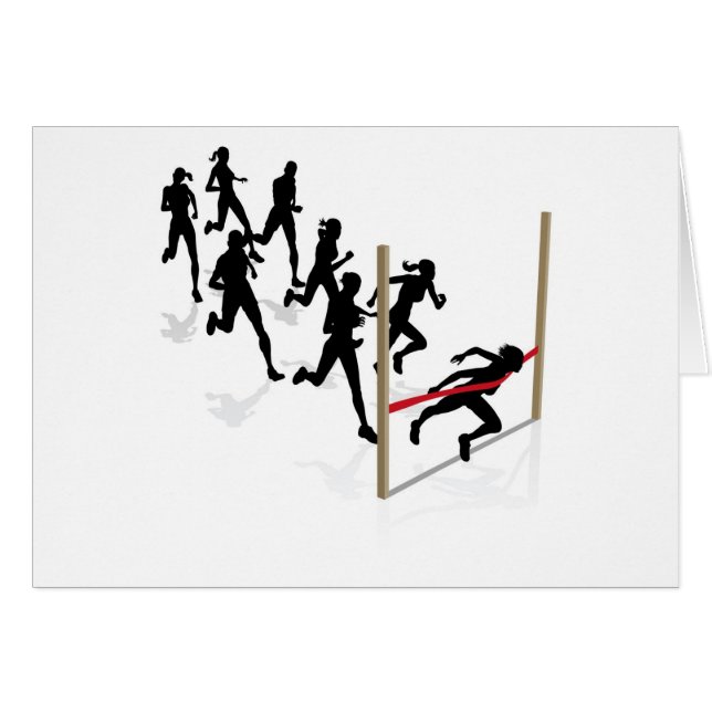 Cartão Ganhando a raça (Frente Horizontal)