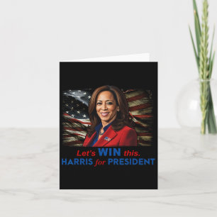 Cartão Ganhe Este Harris Para O Presidente Kamala Harris 