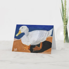 Cartão Ganso Branco