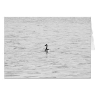 Cartão Ganso da natação