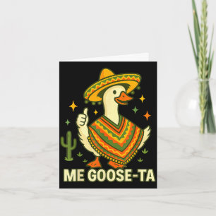 Cartão Ganso vai para cinco de maio divertida frase mexic