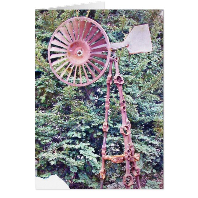 Cartão Garden Art Windmill (Frente)