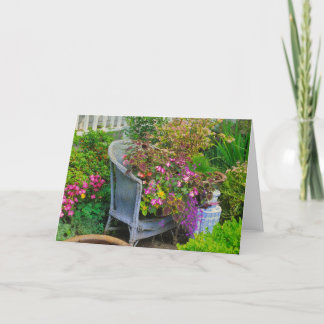 Cartão Garden Chair Greeting Card