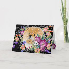 Cartão GARDEN DANCE Chow - Black background cards