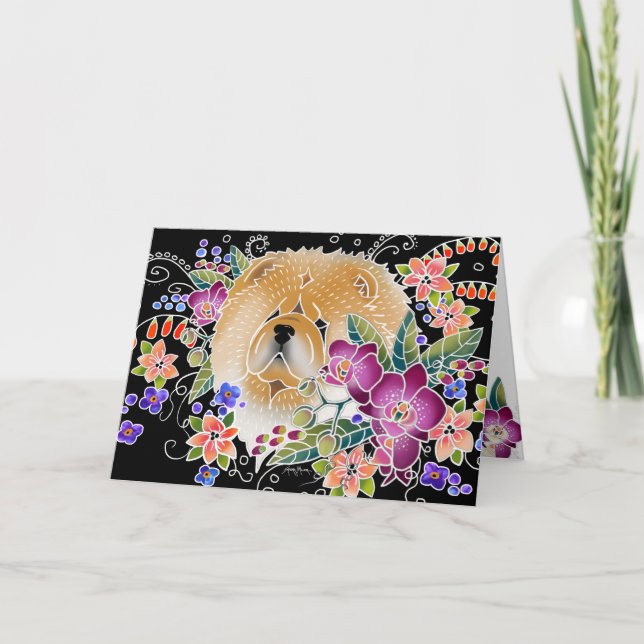 Cartão GARDEN DANCE Chow - Black background cards (Frente)