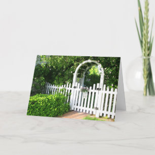 Cartão Garden Gate Mother's Day Greeting Card