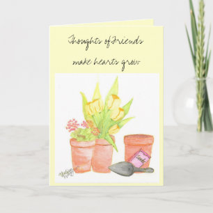 Cartão Garden Pot Greeting Card