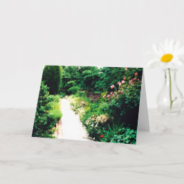 Cartão Garden Walk Digital 5" x 7" Folheto