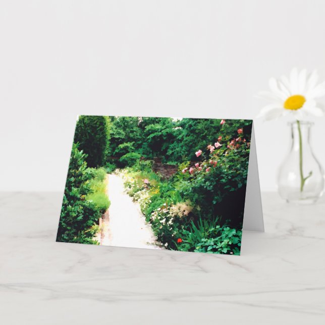 Cartão Garden Walk Digital 5" x 7" Folheto (Planta pequena)