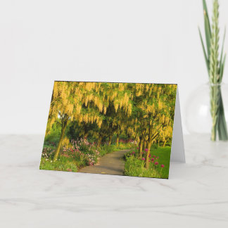 Cartão Garden Walk Greeting Card
