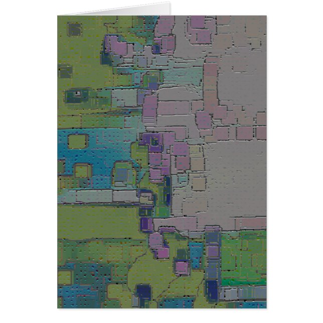 Cartão "Garden Wall" Arte Geométrica (Frente)