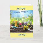 Cartão **GARDENER'S DELIGHT** on MOM'S BIRTHDAY<br><div class="desc">WHAT A LOVELY CARD TO SEND TO YOUR "MOM" ON HER SPECIAL DAY AND THANKS FOR STOPPING BY 1 OF MY 8 STORES AND 'GOOD LUCK'</div>