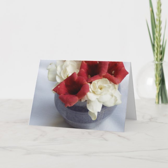 Cartão Gardenia & Trumpet Get Well (Frente)