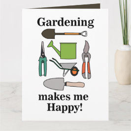 Cartão Gardening Tools
