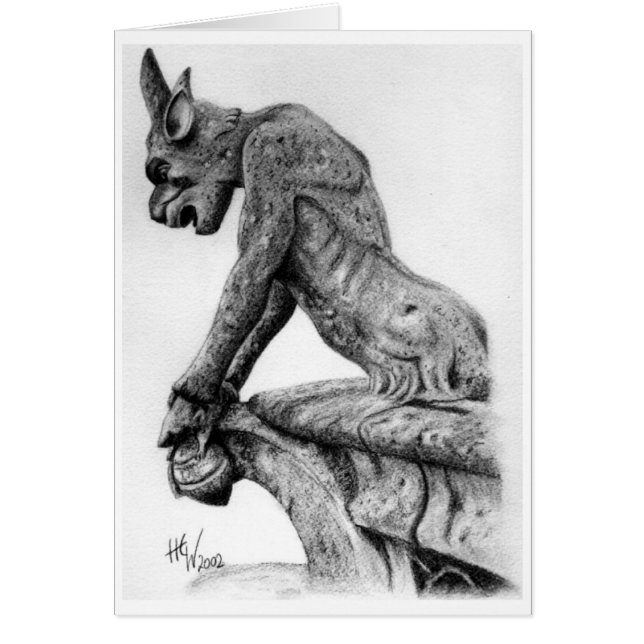 Cartão Gárgula de observação (Frente)