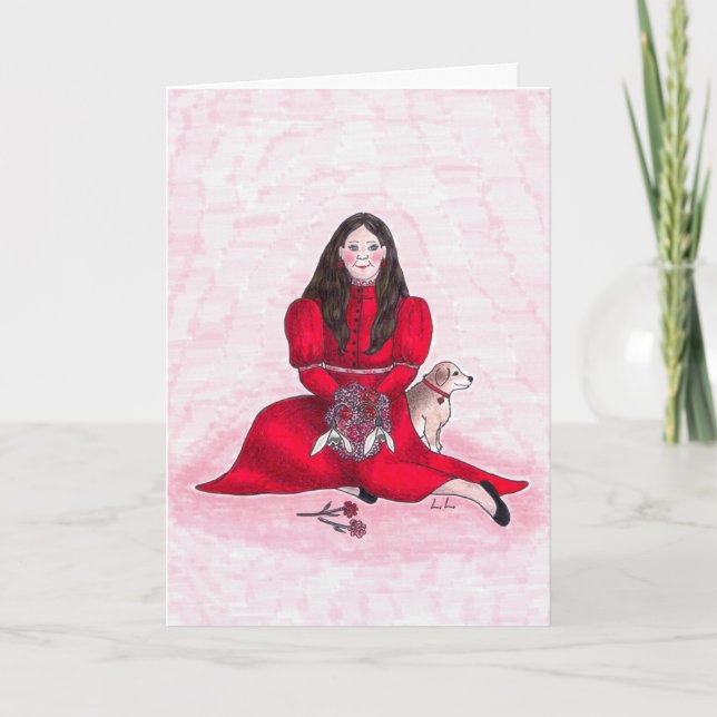 Cartão Garnet - aniversário de janeiro (Frente)