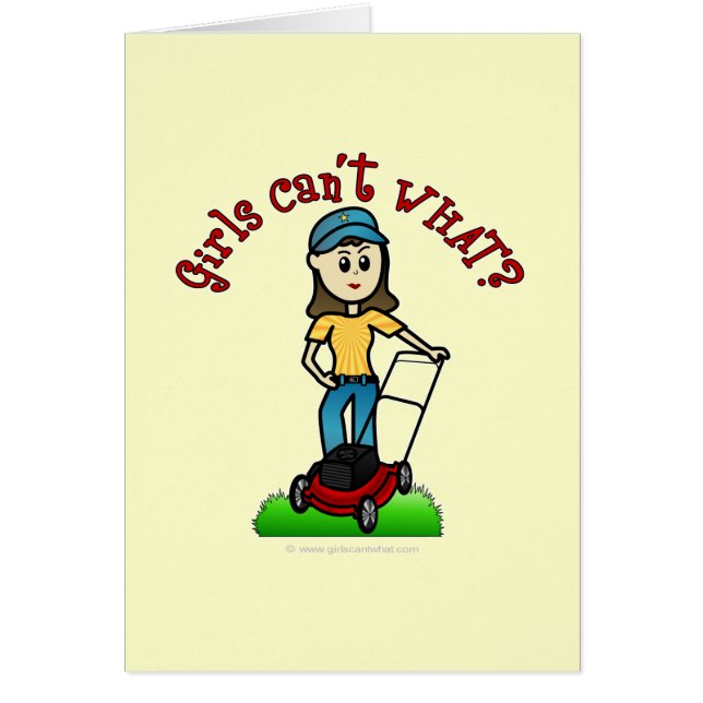 Cartão Garota de Cuidados Leves (Frente)