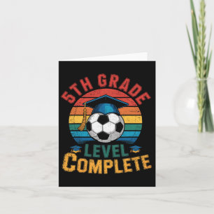 Cartão Garota de Futebol de Nível 5