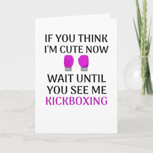 Cartão Garota do Kickboxing   Kickboxer Women Muay Thai