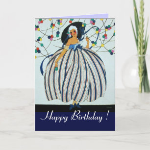 Cartão GAROTA JOVEM CAPRICHOSA / Feliz Aniversário