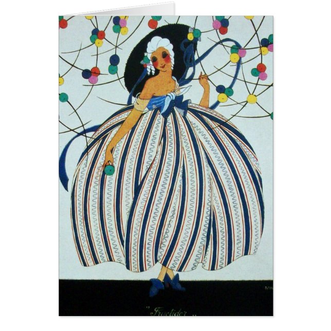 Cartão GAROTA JOVEM/Moda de beleza (Frente)