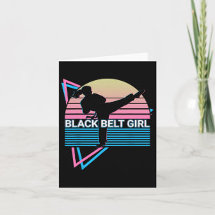 Cartão Garota Negra - Judo Karate Jiu Jitsu Taekwondo