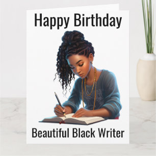 Cartão Garota Negra Magia Aniversário Sista Melanin Mulhe