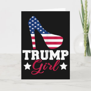 Cartão Garota Trump Mulher Republicana Gop Patriota Salto