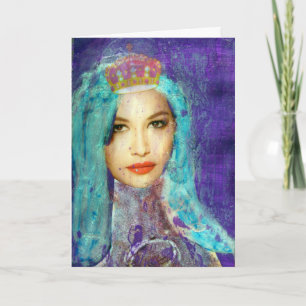 Cartão Garota Zetti Crowada, Aniversário