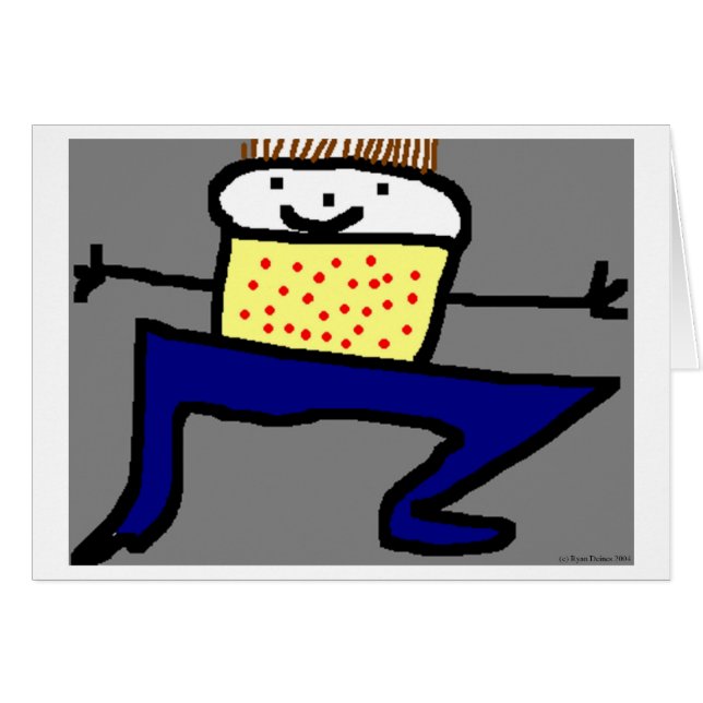 Cartão Garoto Dançante (Frente Horizontal)