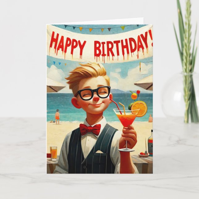 Cartão Garoto de Aniversário (Frente)