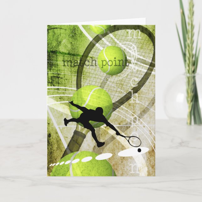 Cartão Garoto de ponto de correspondência tocando vazio t (Frente)