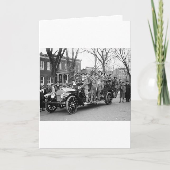 Cartão Garoto Escoteiro de Fogo, 1910 (Frente)