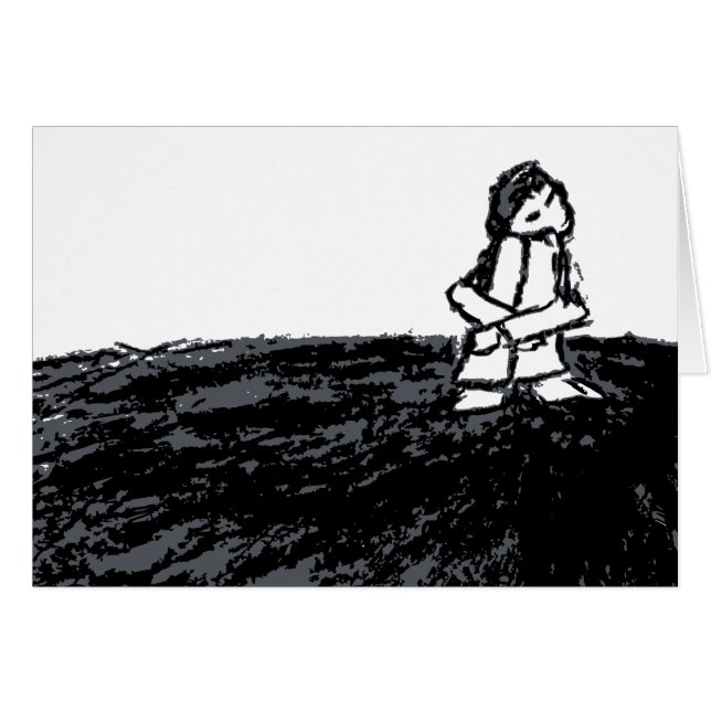 Cartão garoto esquisito (Frente Horizontal)