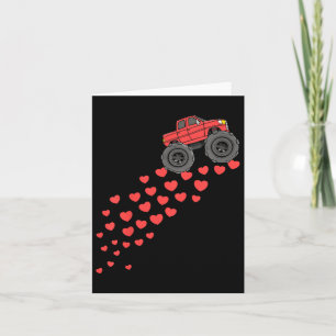 Cartão Garotos, Dia de os namorados Monster Truck Hearts