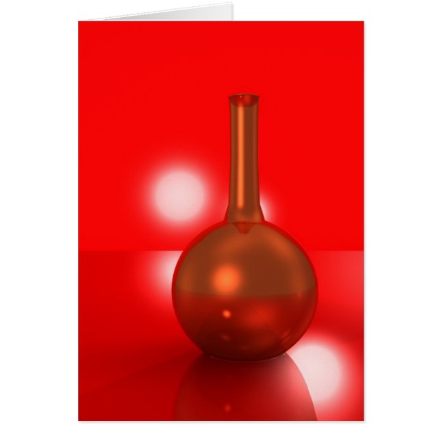 Cartão garrafa vermelha (Frente)