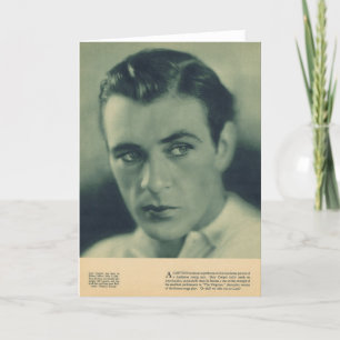 Cartão Gary Cooper 1930 portrait