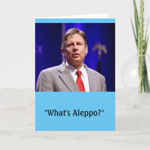 Cartão Gary Johnson Birthday Card