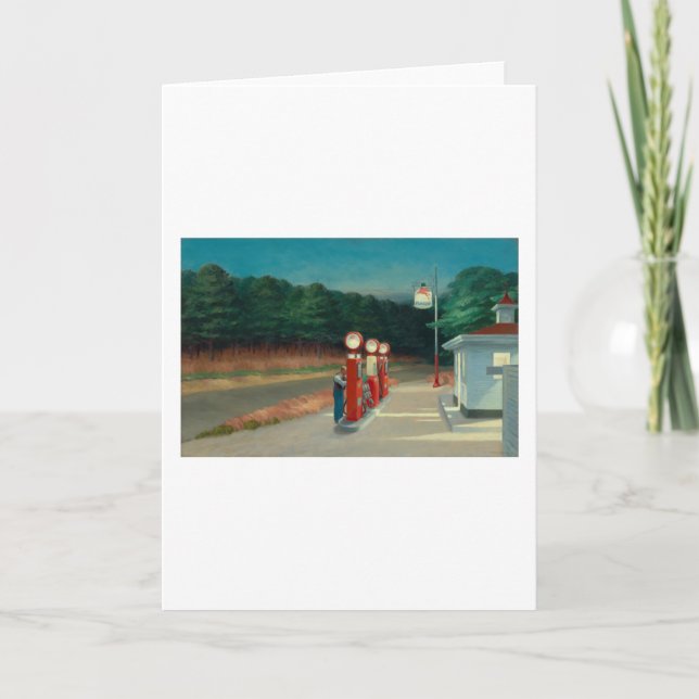 Cartão Gás - Edward Hopper (Frente)