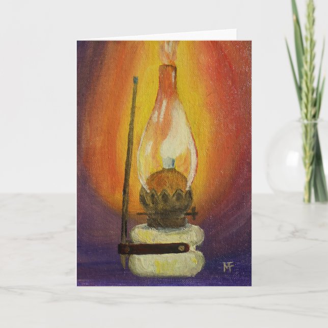 Cartão Gas Lamp Greeting Card (Frente)