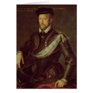 Cartão Gaspard II do almirante de Coligny de France