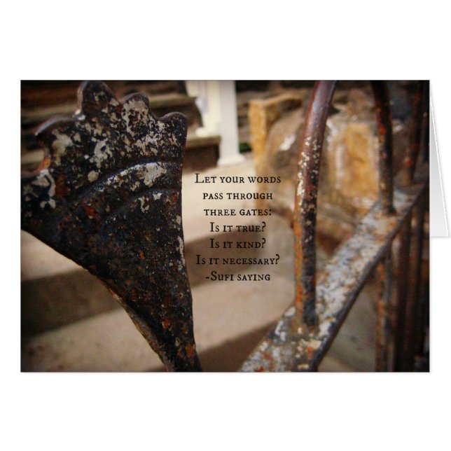 Cartão Gate & Sufi Say (Frente Horizontal)