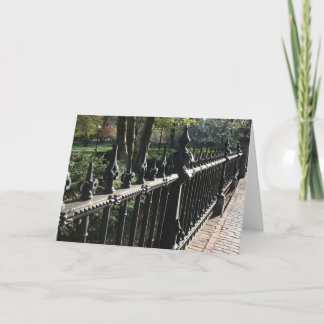 Cartão Gates on the Public Garden