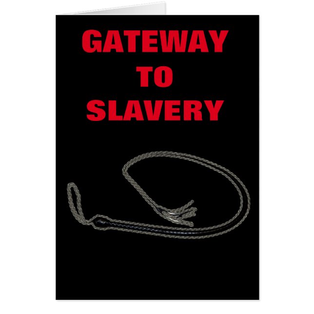 CARTÃO GATEWAY PARA ESCRAVATURA (Frente)
