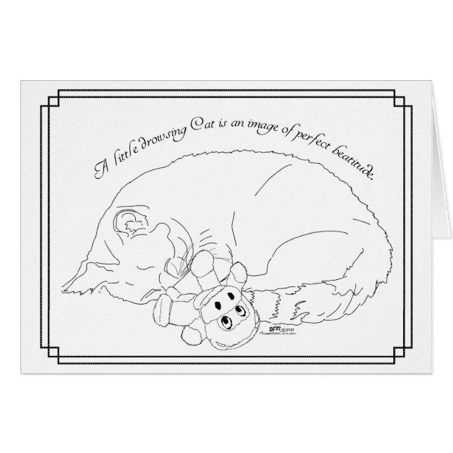 Cartão Gatinho (Frente Horizontal)