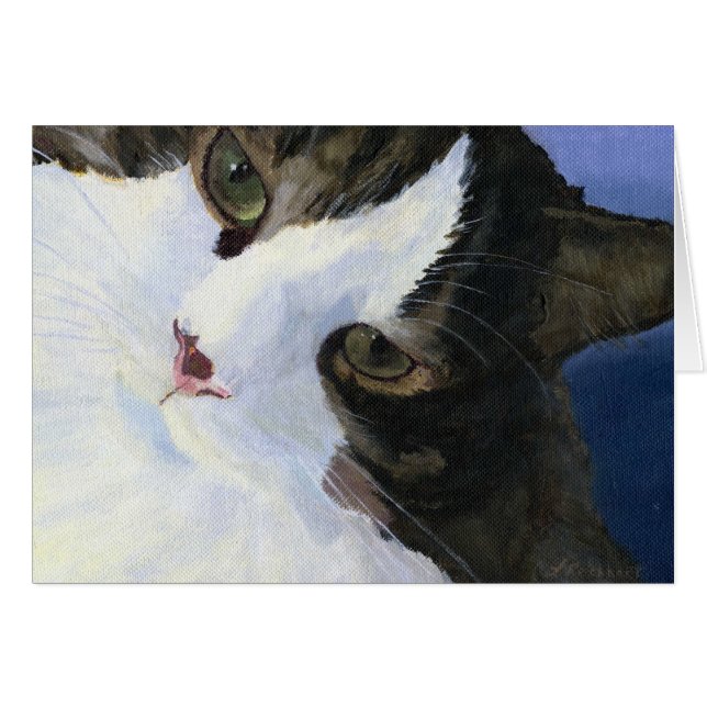 Cartão Gatinho bonito (Frente Horizontal)