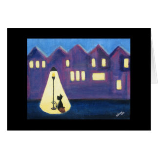 Cartão Gatinho da cidade