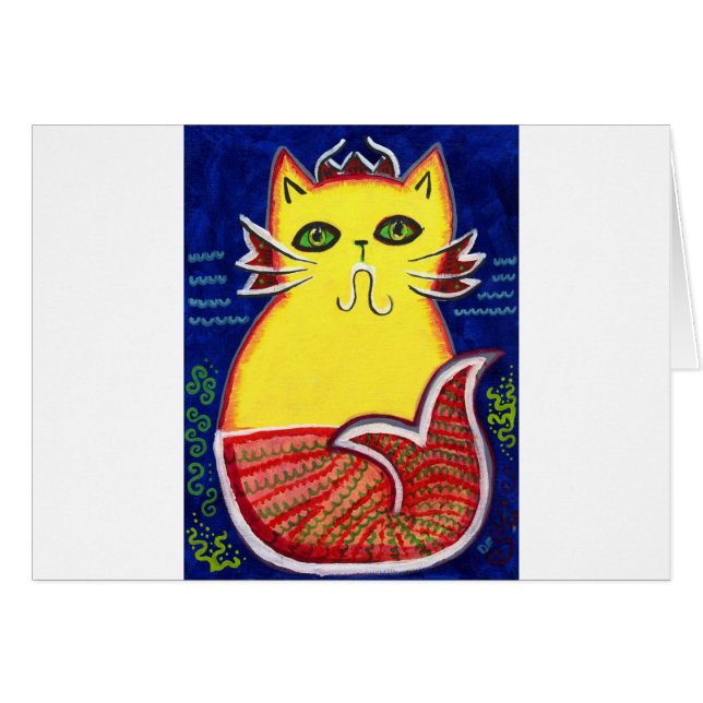 Cartão Gatinho do peixe-gato (Frente Horizontal)