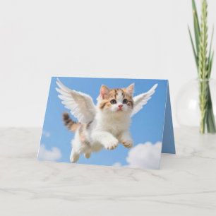 Cartão Gatinho Fofo Voador